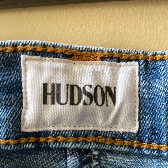 Girls Hudson Roll Cuff Short Stretch Denim Blue 12 NWT - Picture 4 of 7